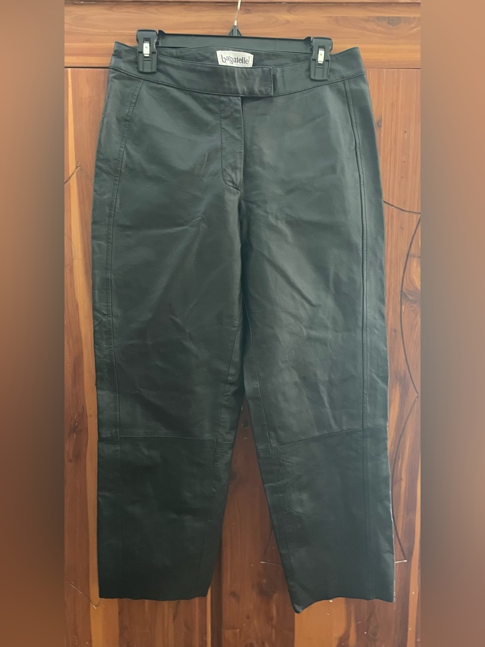 Vintage Bagatelle Women’s Black Leather Pants Size 8P